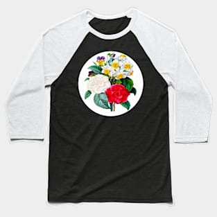 Vintage Flowers Baseball T-Shirt